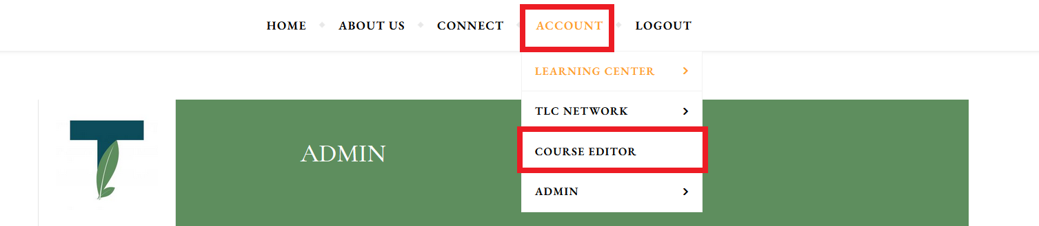 Course editor instuctions
